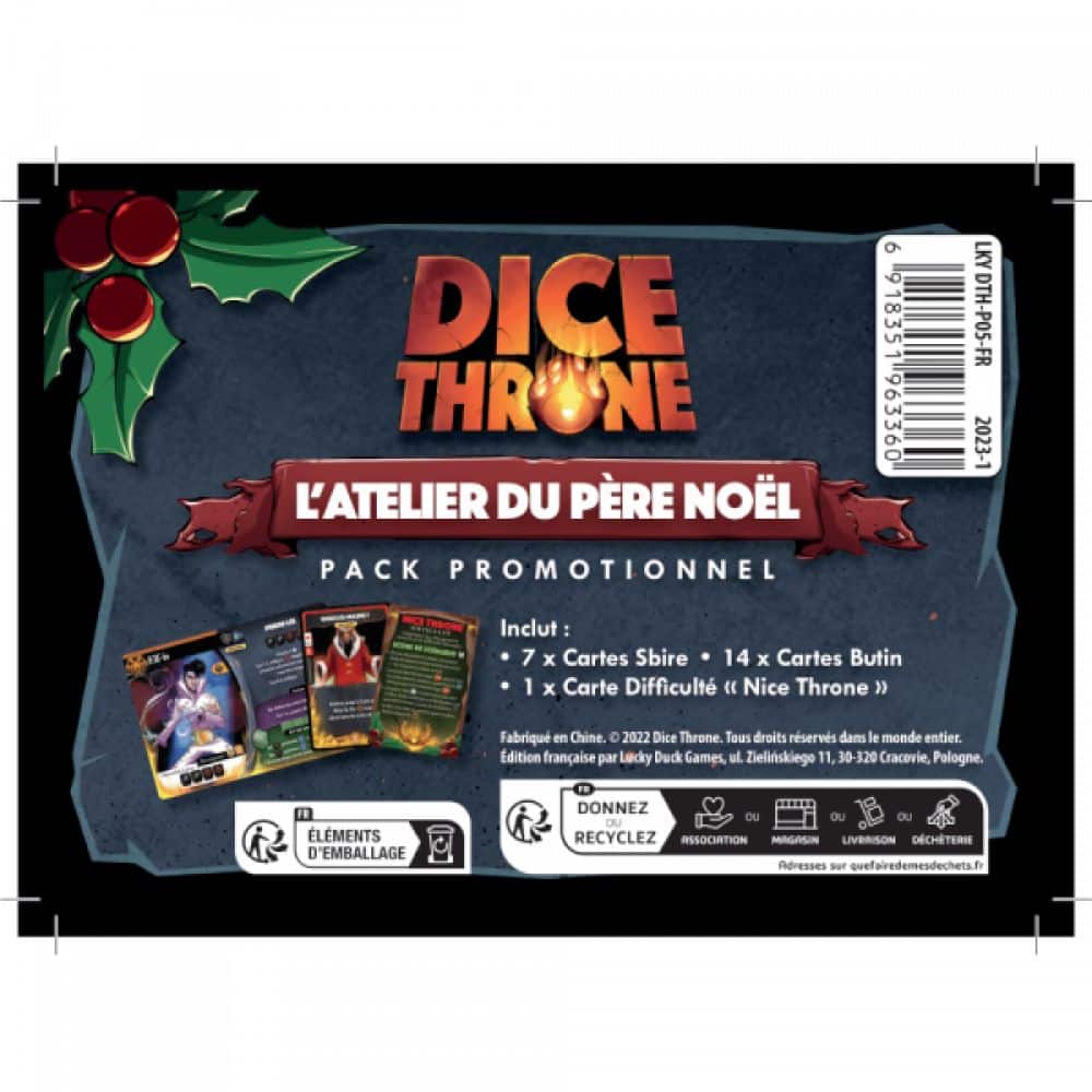 Dice Throne - Père Noël vs Krampus - Pack promotionnel - dice throne père noël vs krampus pack promotionnel