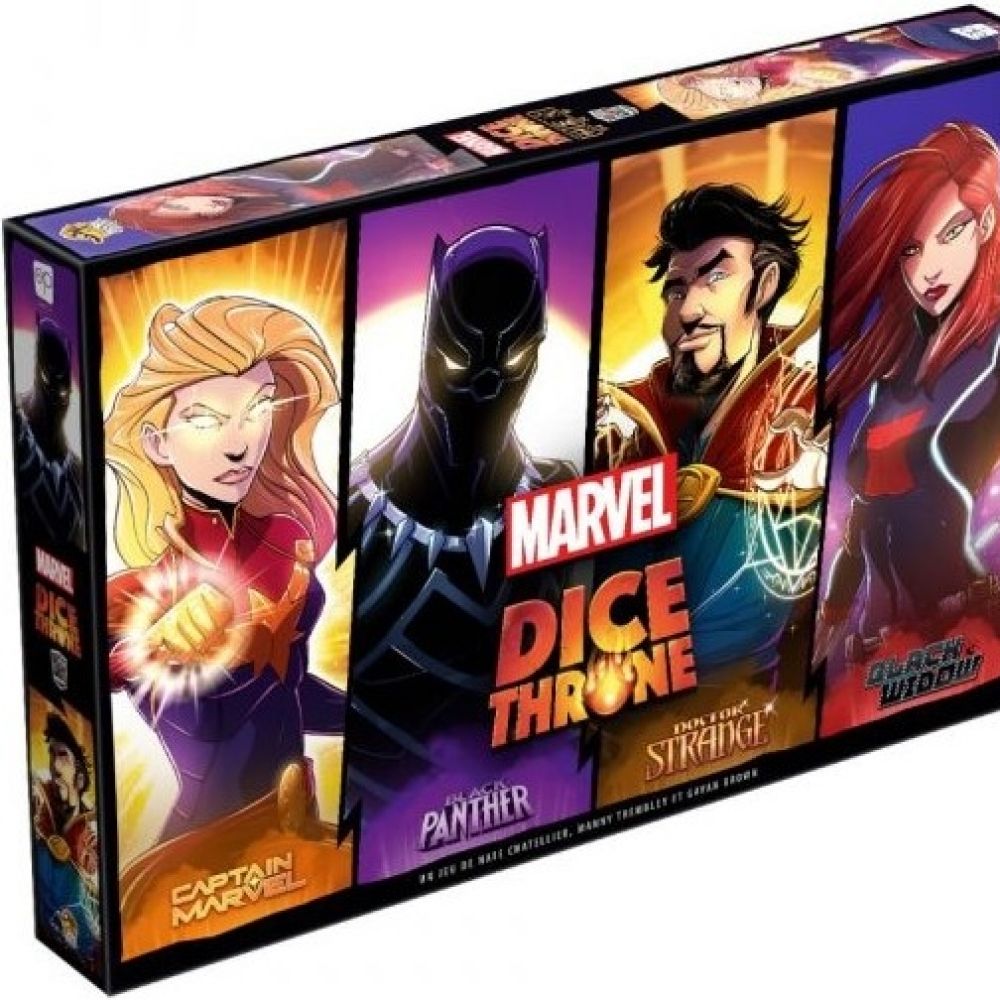 dice throne marvel black panther, captain marvel, black widow, dr s
