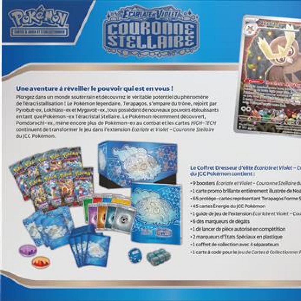 ETB Pokémon EV07 : Coffret Dresseur d'Elite Couronne Stellaire - pokémon ev07 : coffret dresseur d'elite couronne stellaire