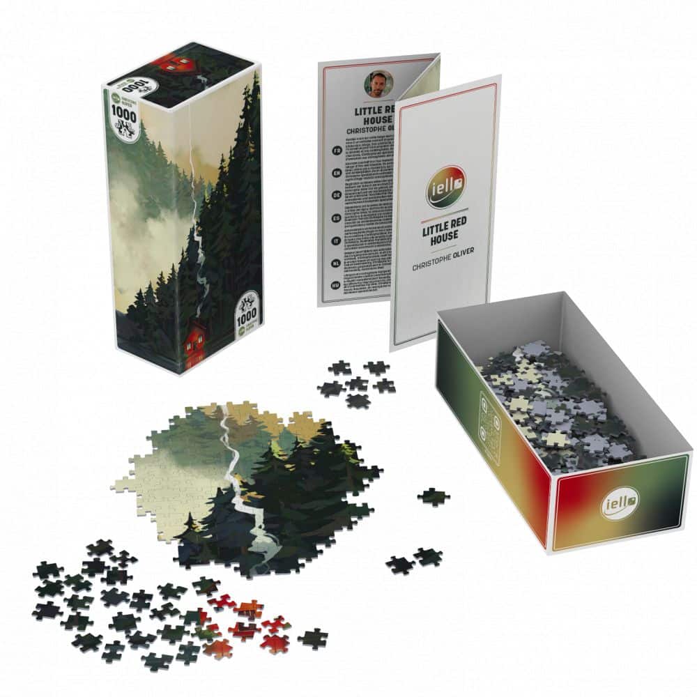 Little Red House - Puzzle Universe - 1000 pièces - iello puzzle universe 1000p : little red house