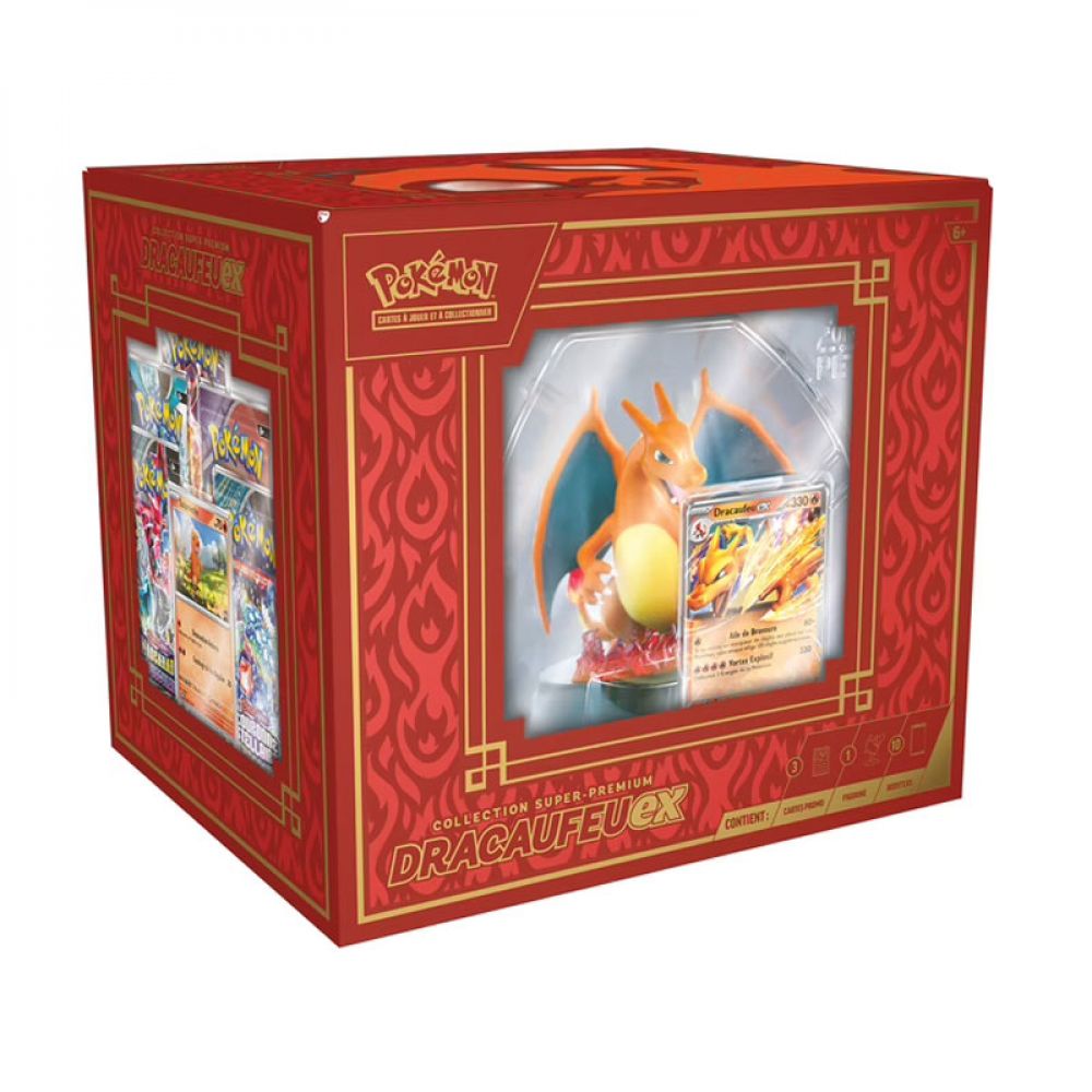 Pokémon : Coffret Dracaufeu EX Super Premium
