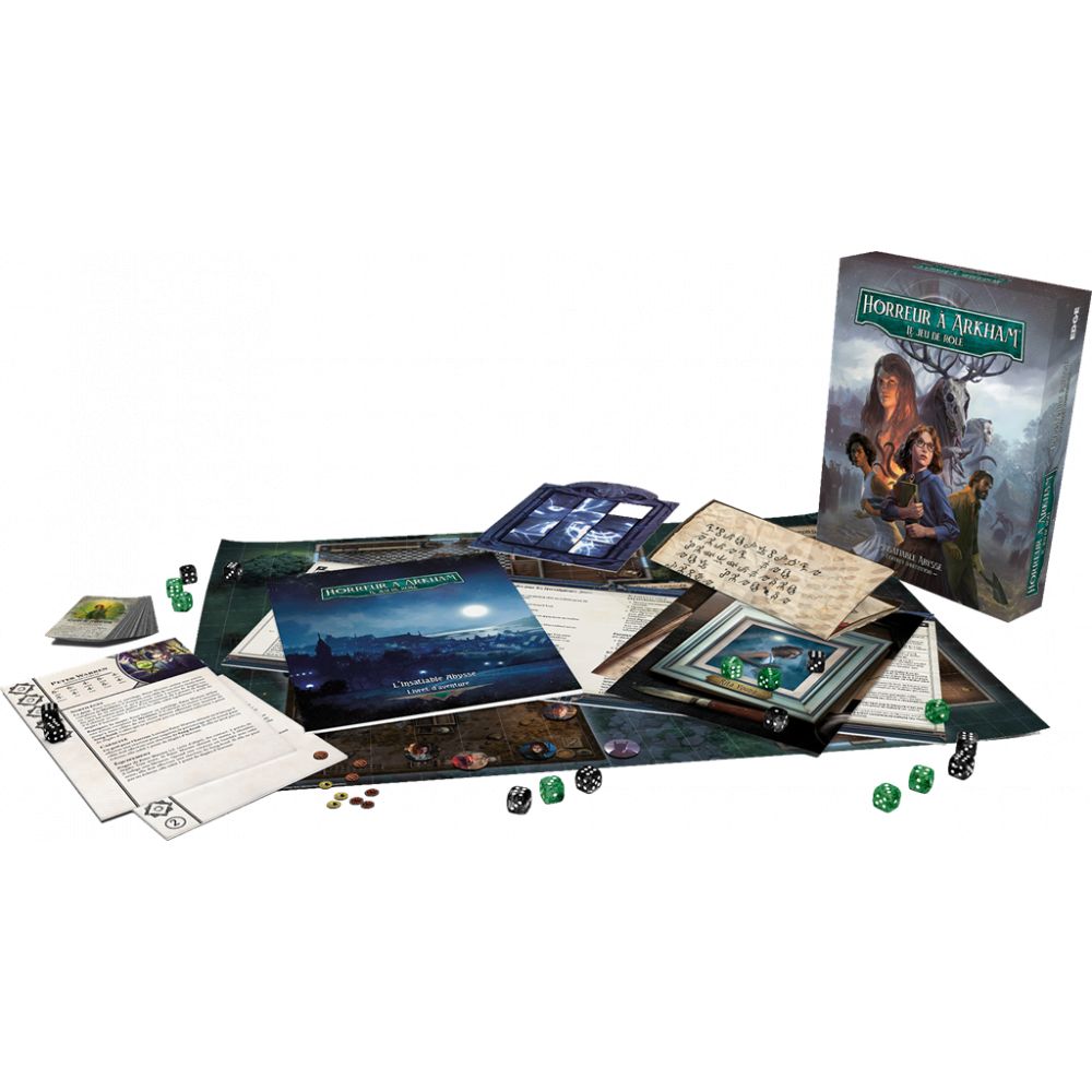 Horreur à Arkham JdR - L'Insatiable Abysse - Coffret d'initiation - horreur à arkham jdr l'insatiable abysse coffret d'initiation