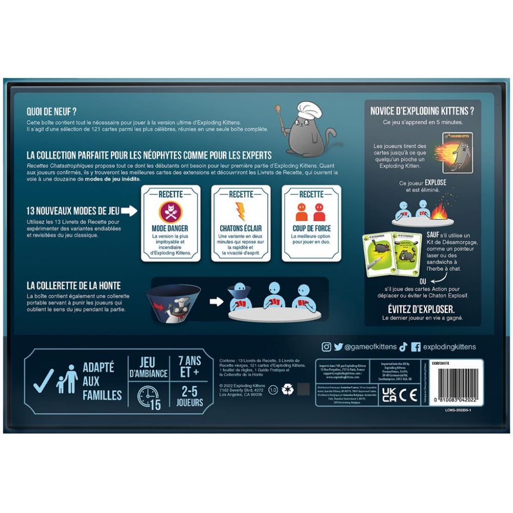 Exploding Kittens : Recettes Chatastrophiques - exploding kittens : recettes chatastrophiques
