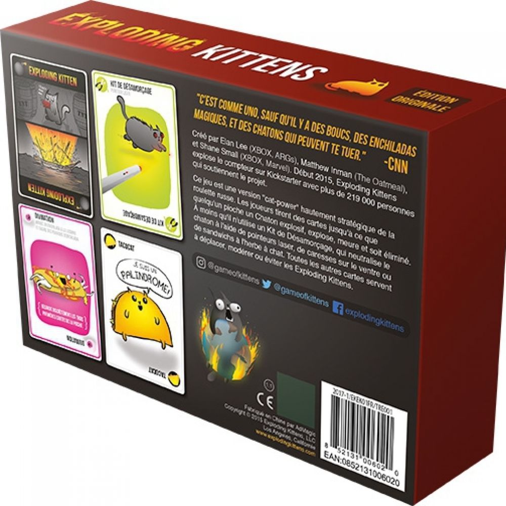 Exploding Kittens : le jeu de base - exploding kittens : le jeu de base
