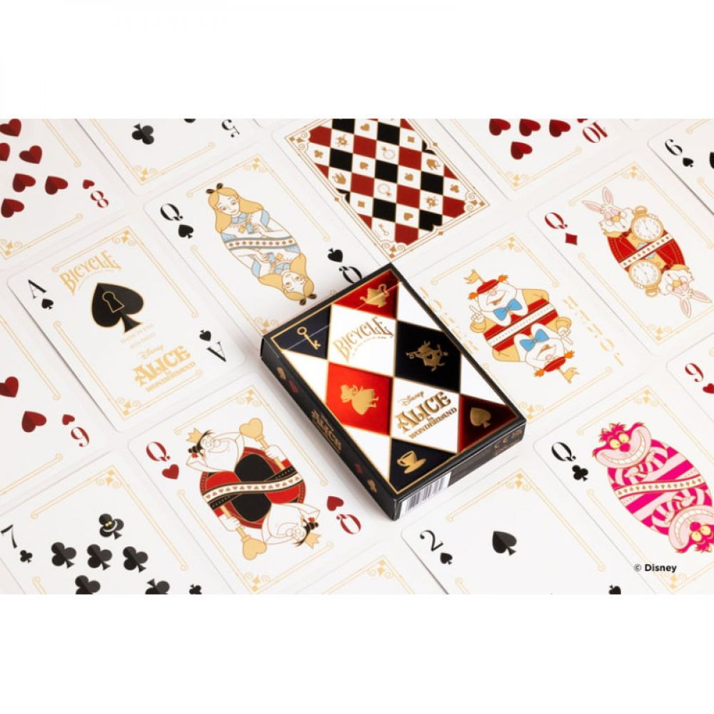 Bicycle jeu de 54 cartes Disney Alice au Pays des Merveilles - bicycle jeu de 54 cartes disney alice au pays des merveilles