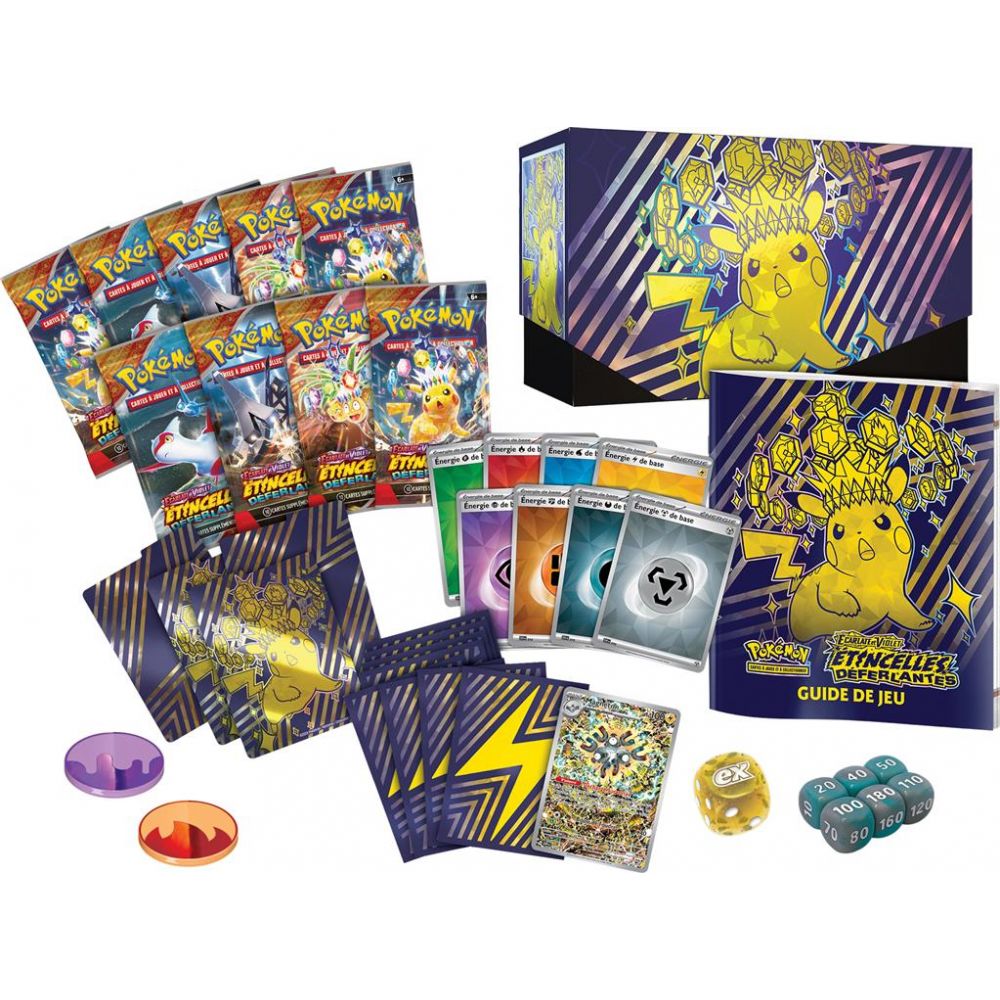 Pokémon EV08 : coffret Dresseur d'Elite Etincelles Déferlantes - pokémon ev08 : coffret dresseur d'elite etincelles déferlantes
