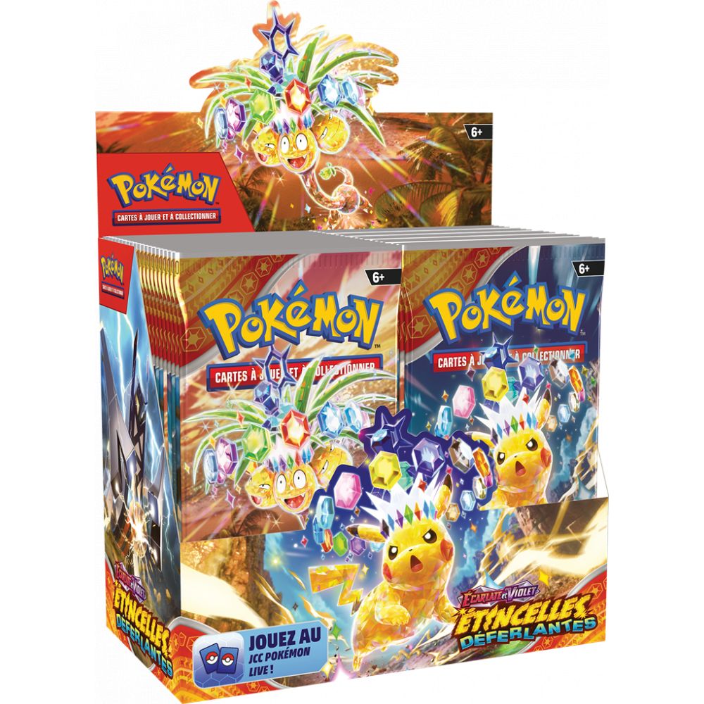 Pokémon EV08 : Display 36 Booster Etincelles Déferlantes - pokémon ev08 : display 36 booster etincelles déferlantes