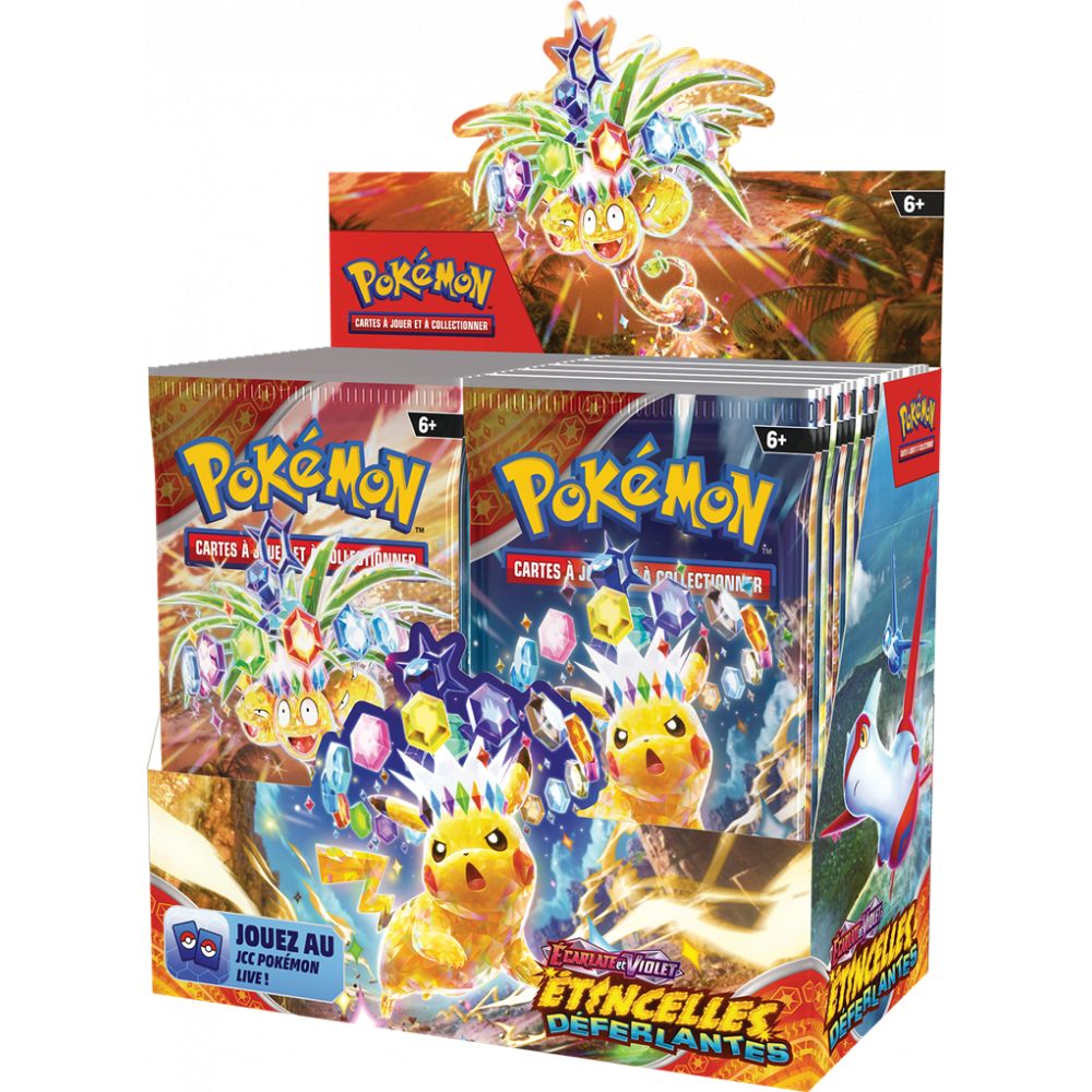 Pokémon EV08 : Display 36 Booster Etincelles Déferlantes - pokémon ev08 : display 36 booster etincelles déferlantes