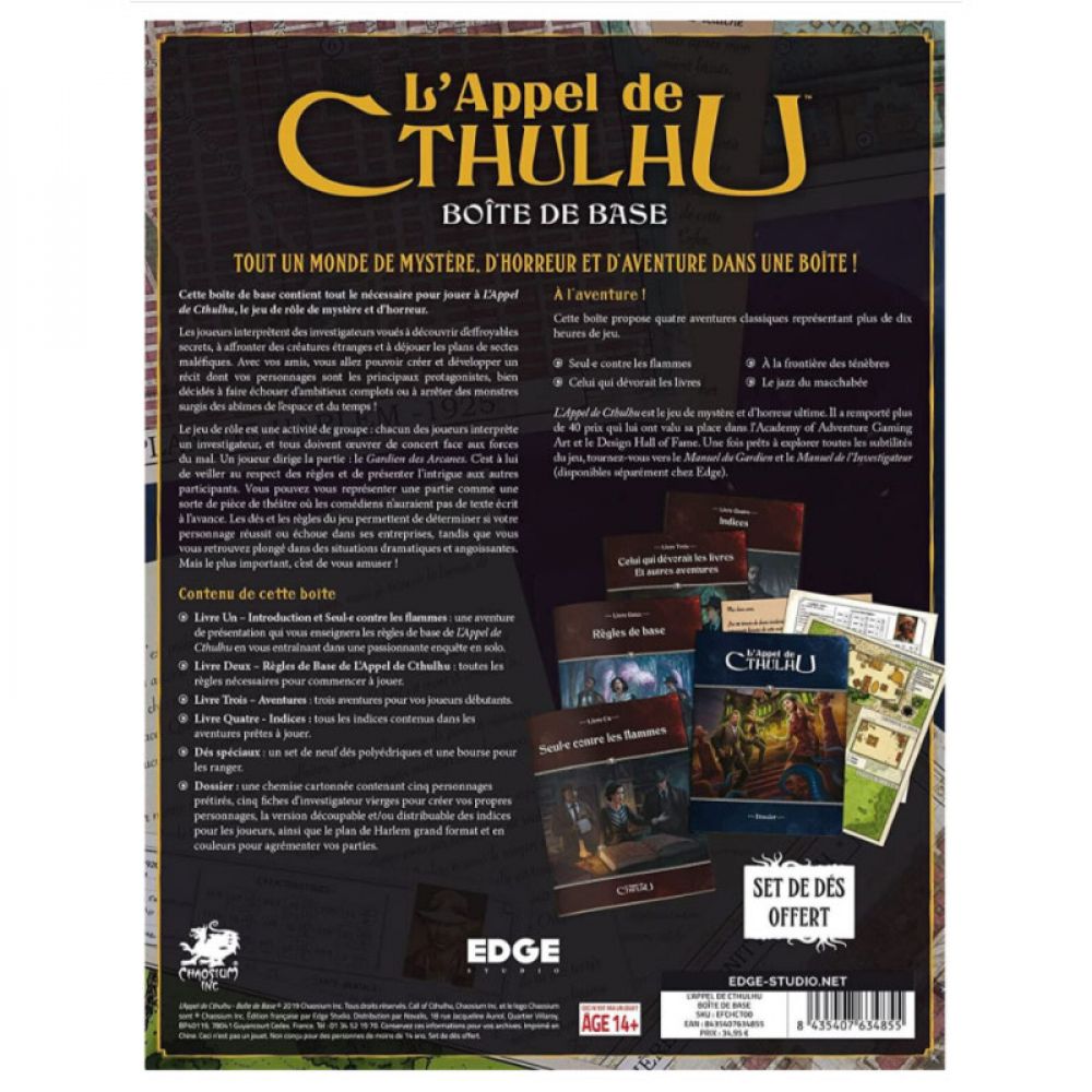 L'Appel de Cthulhu : Boîte de base - l'appel de cthulhu : boîte de base