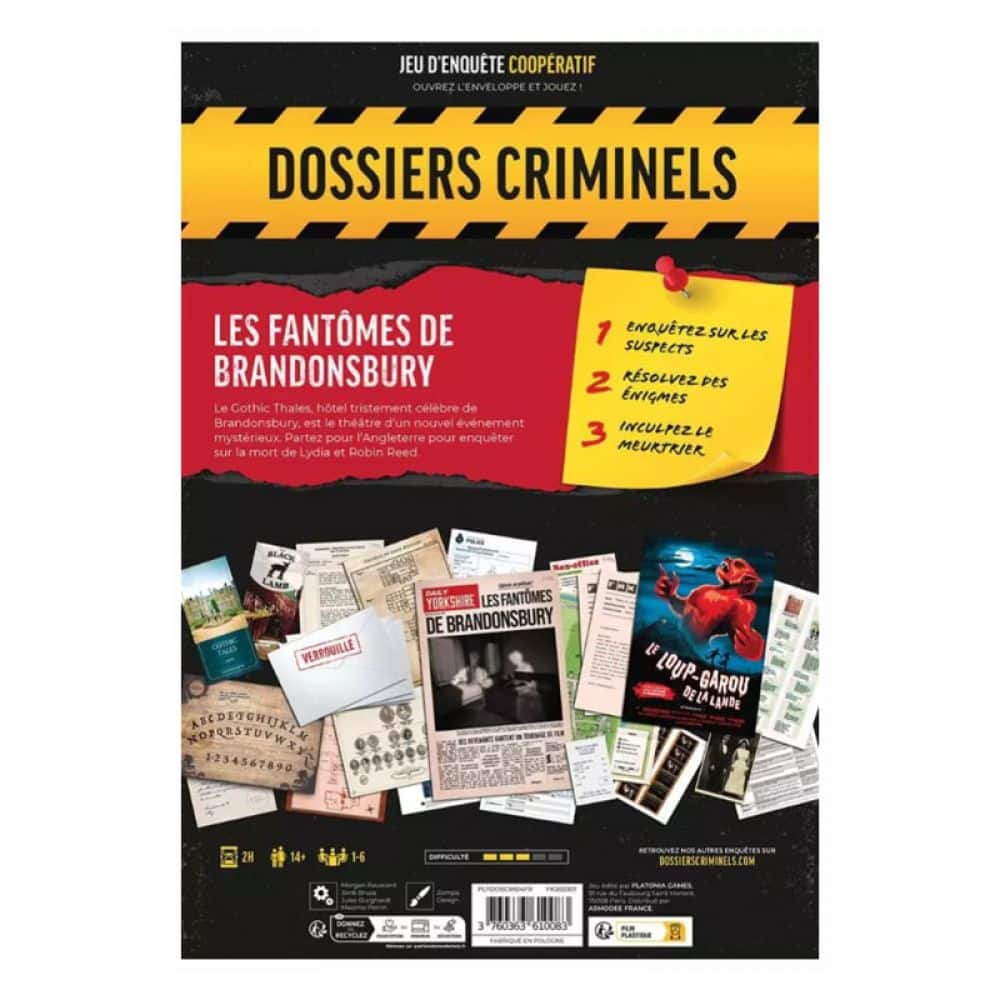 Dossiers Criminels : Les Fantômes de Brandonsbury - dossiers criminels : les fantômes de brandonsbury