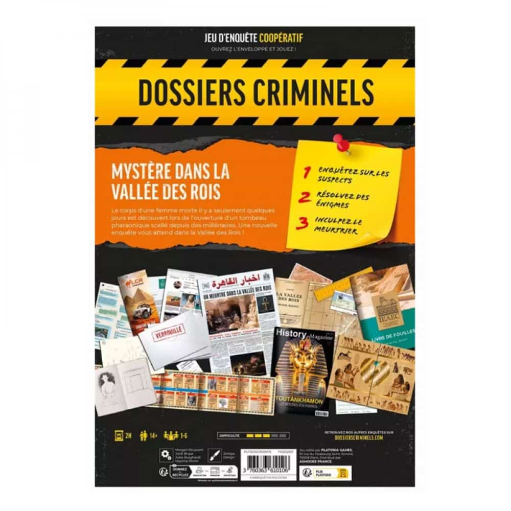 Dossiers Criminels : Mystère dans la Vallée des Rois - dossiers criminels : mystère dans la vallée des rois