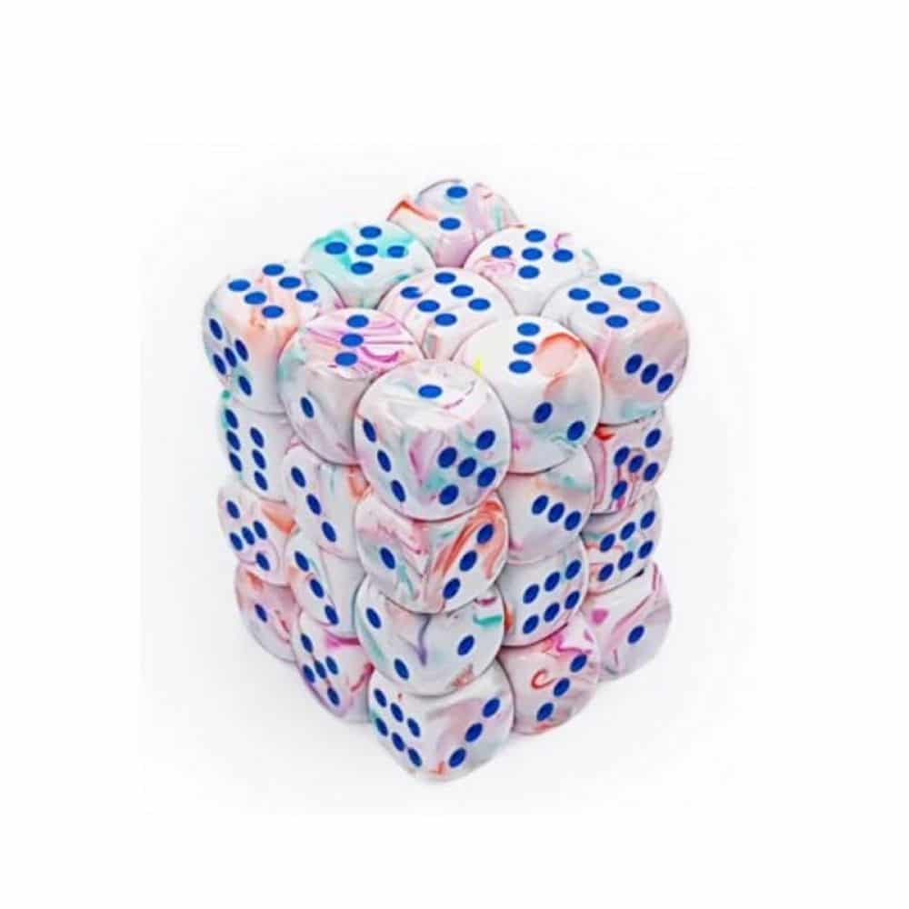 Set de 36 D6 Festive - Pop Art/Bleu