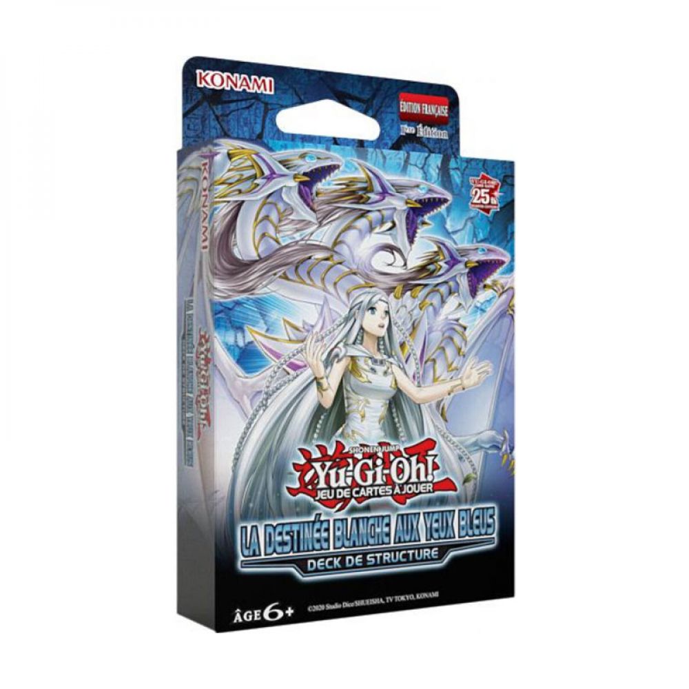 yu gi oh! jcc deck de structure la destinée blanche aux yeux bleus