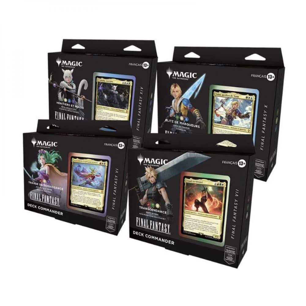 Magic The Gathering - Final Fantasy Pack de 4 Decks Commander