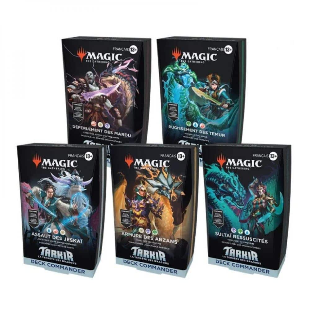 Magic The Gathering - Tarkir Dragon Pack de 5 decks commander