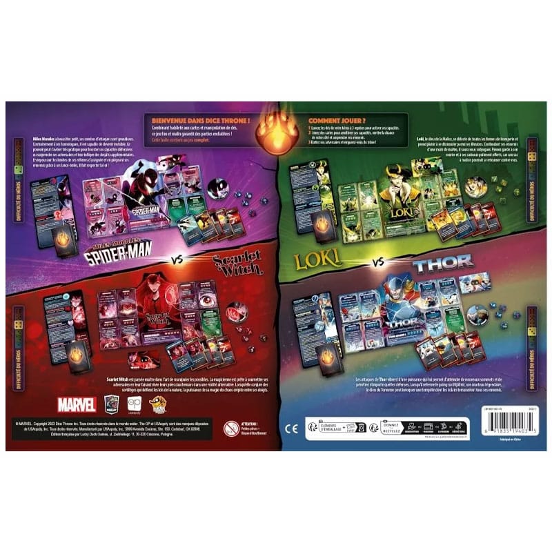 Pack Dice Throne Marvel - pack dice throne marvel