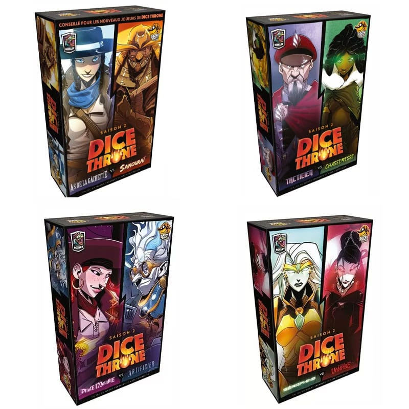 Pack Dice Throne Saison 2 : les 4 boîtes !