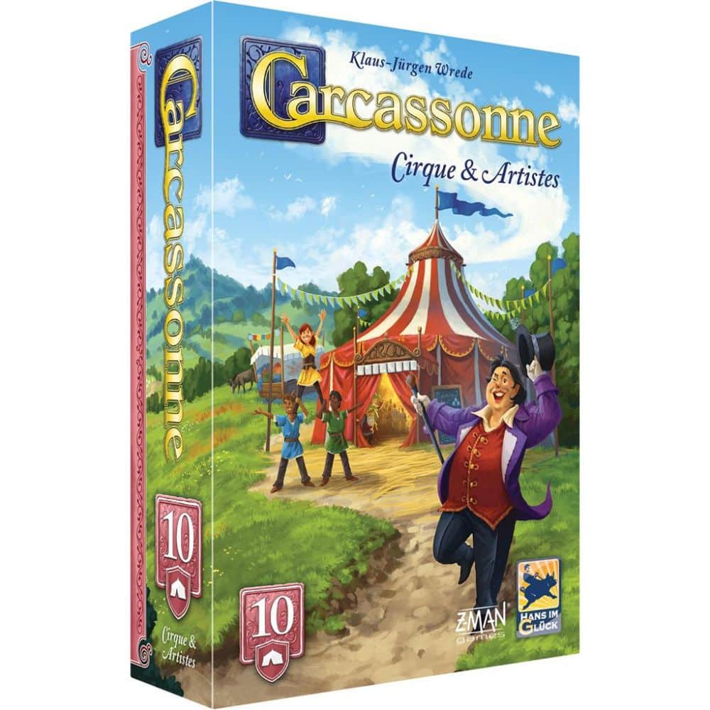 carcassonne extension 10 : cirque et artistes 2025