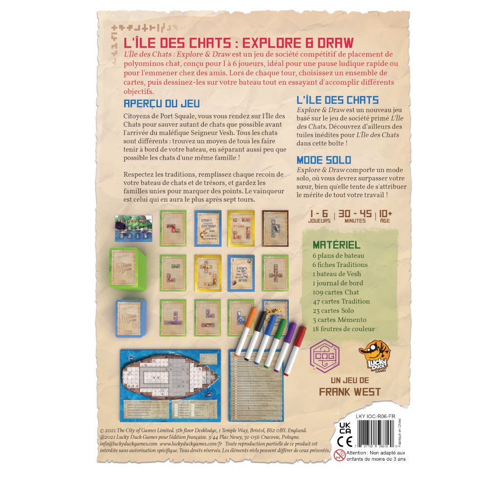 L'ILE DES CHATS - EXPLORE AND DRAW - l'ile des chats explore and draw