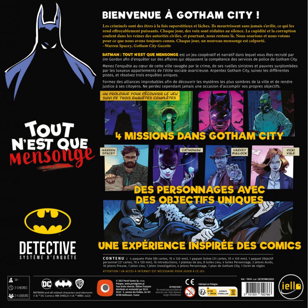 Detective - Batman : Tout n'est que Mensonge - detective batman : tout n'est que mensonge