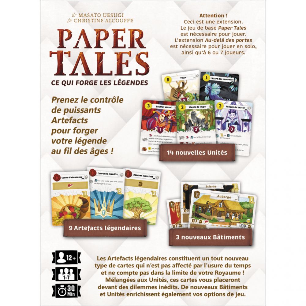 Paper Tales extension CE QUI FORGE LES LEGENDES - paper tales extension ce qui forge les legendes