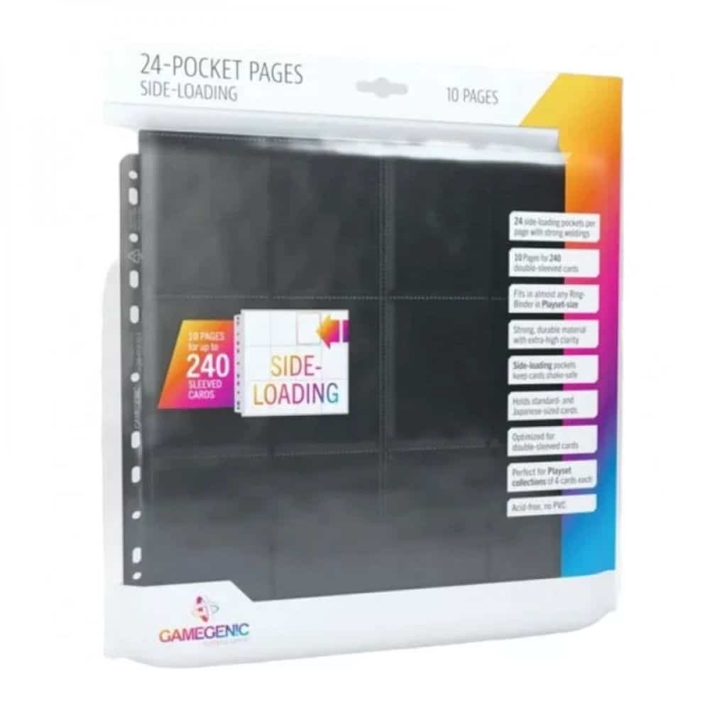 10 Pages 24 Pocket Sideloading Black