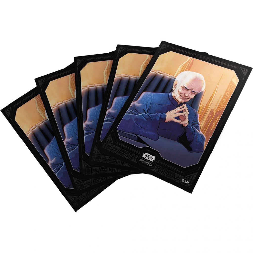 star wars unlimited art sleeves : palpatine