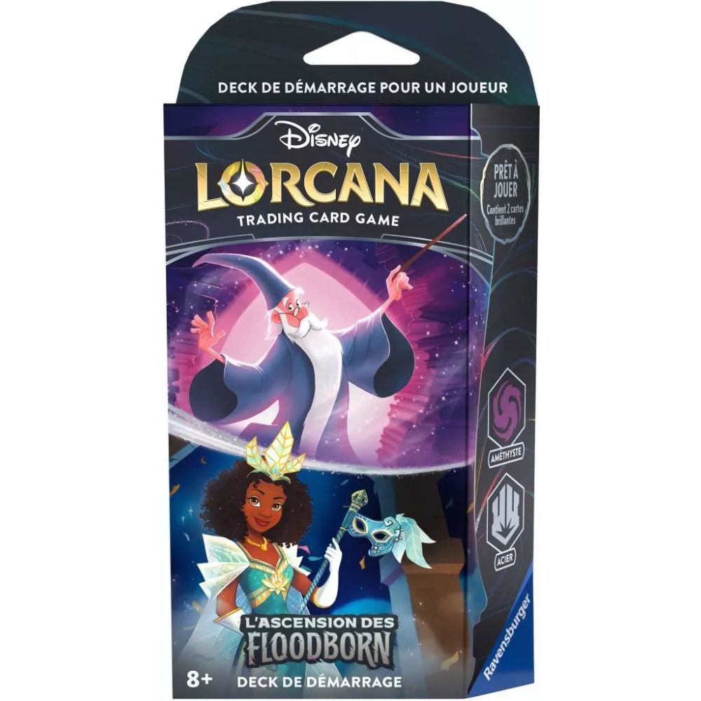 Disney Lorcana Chapitre 2 L'Ascension des Floodborn : Deck de Démarrage Merlin et Tiana