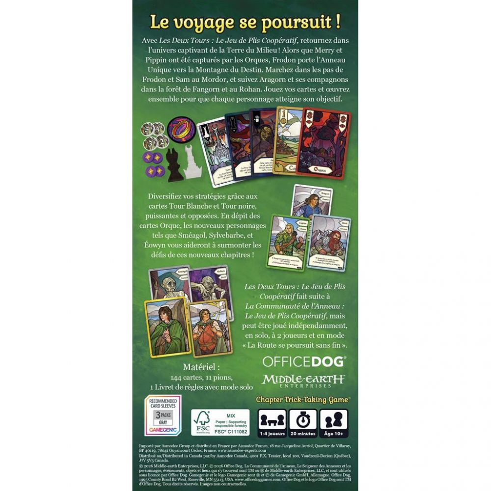 Les Deux Tours : le Jeu de Plis Coopératif - les deux tours : le jeu de plis coopératif