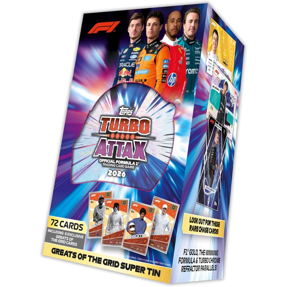 topps f1 turbo attax 26/27 super tin