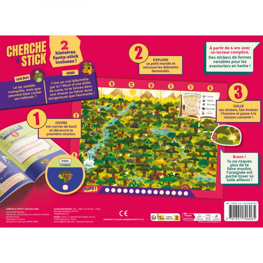 Cherche & Stick : Loch Ness & Jungle - cherche & stick : loch ness & jungle
