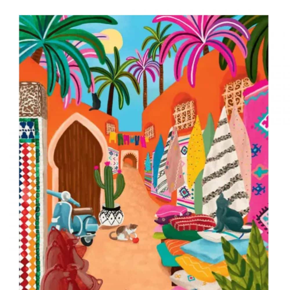 Puzzle - Souk de Marrakech : 1000 pièces - puzzle souk de marrakech : 1000 pièces