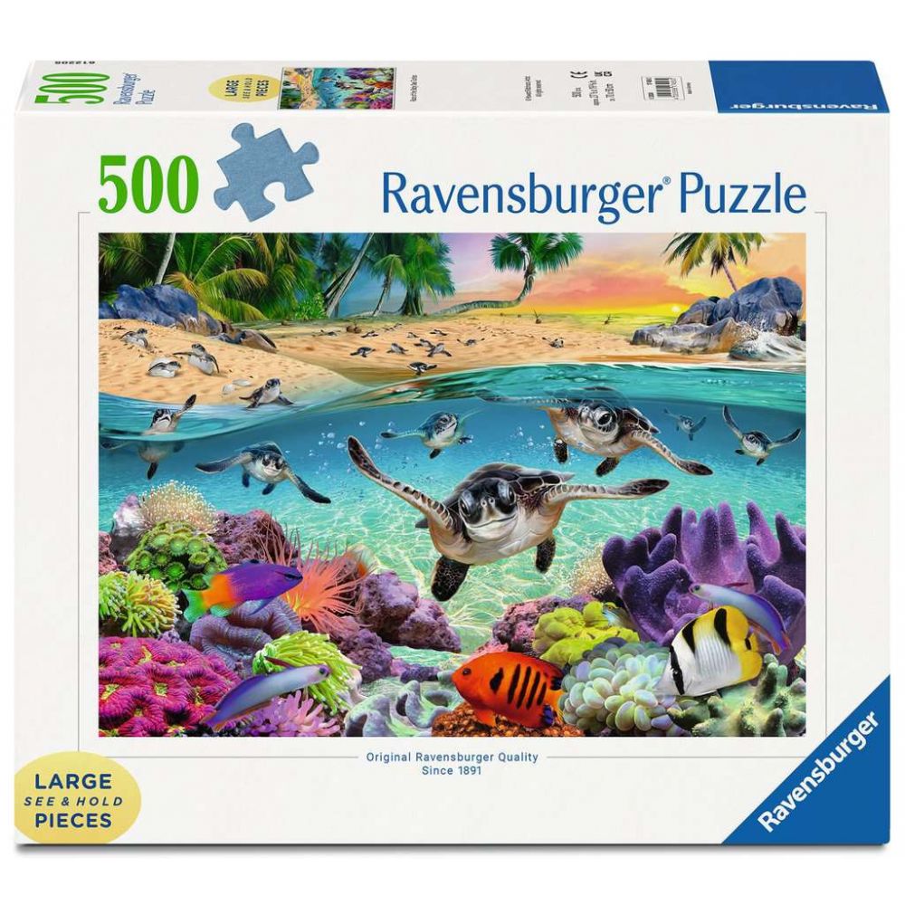 Puzzle - Bébés Tortues Mer : 500 pièces