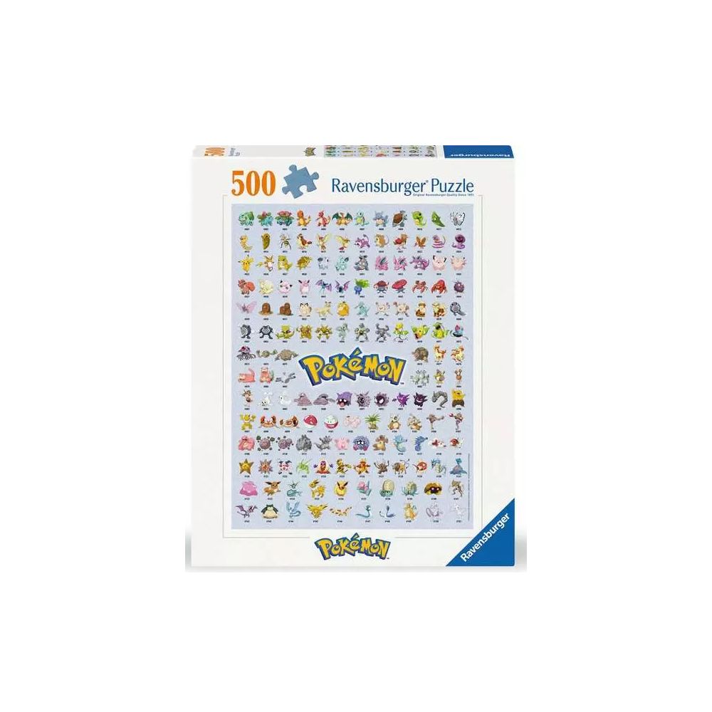 puzzle pokédex première génération (pokémon) : 500 pièces